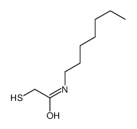 N-heptyl-2-sulfanylacetamide结构式