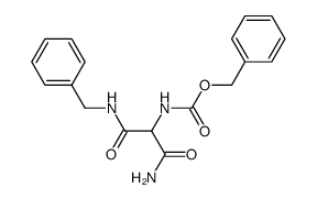 benzyl (1-amino-3-(benzylamino)-1,3-dioxopropan-2-yl)carbamate Structure
