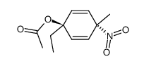 1-ethyl-4-methyl-4-nitrocyclohexa-2,5-dienyl acetate结构式