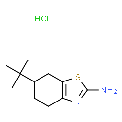 6-TERT-BUTYL-4,5,6,7-TETRAHYDROBENZOTHIAZOL-2-YLAMINEHYDROCHLORIDE结构式