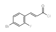 (E)-3-(4-Bromo-2-fluorophenyl)acryloylchloride结构式