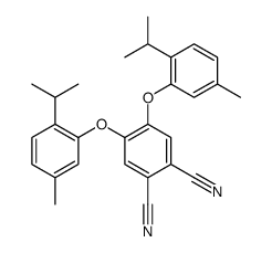 4,5-bis(5-methyl-2-propan-2-ylphenoxy)benzene-1,2-dicarbonitrile Structure