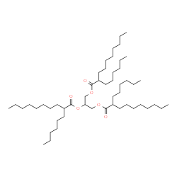 1,2,3-propanetriyl tris(2-hexyldecanoate) structure