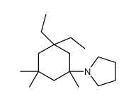 1-(3,3-diethyl-1,5,5-trimethylcyclohexyl)pyrrolidine Structure