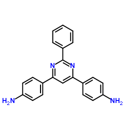 4,4'-(2-Phenyl-4,6-pyrimidinediyl)dianiline structure