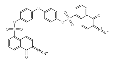 thiodi-1,4-phenylene bis(6-diazo-5,6-dihydro-5-oxonaphthalene-1-sulphonate)结构式