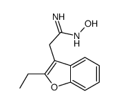 3-Benzofuranethanimidamide,2-ethyl-N-hydroxy-(9CI) Structure