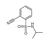 2-cyano-N-propan-2-ylbenzenesulfonamide结构式