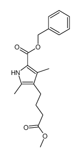 benzyl 3-(3-methoxycarbonylpropyl)-2,4-dimethylpyrrole-5-carboxylate Structure