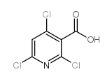 2,4,6-三氯-3-吡啶甲酸结构式