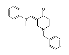 1-benzyl-3-(N-methyl-anilinomethylene)-piperidin-4-one结构式