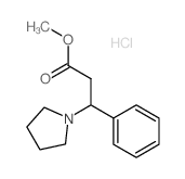 methyl 3-phenyl-3-pyrrolidin-1-yl-propanoate结构式