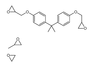 2-methyloxirane,oxirane,2-[[4-[2-[4-(oxiran-2-ylmethoxy)phenyl]propan-2-yl]phenoxy]methyl]oxirane结构式