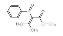 methyl 2-(benzenesulfinyl)-3-methyl-but-2-enoate结构式