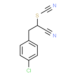 3-(4-Chloro-phenyl)-2-thiocyanato-propionitrile Structure