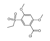 2,4-dimethoxy-5-ethylsulphonyl benzoyl chloride Structure
