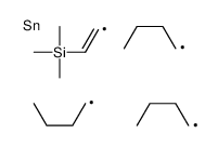trimethyl(2-tributylstannylethenyl)silane Structure