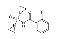 N-[Bis(1-aziridinyl)phosphinyl]-o-fluorobenzamide结构式