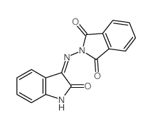2-[(2-oxoindol-3-yl)amino]isoindole-1,3-dione结构式