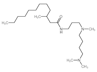 N-[3-[4-(dimethylamino)butyl-methylamino]propyl]-3-methyldodecanamide结构式
