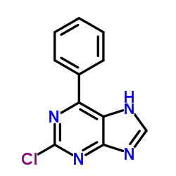 2-Chloro-6-phenyl-7H-purine Structure