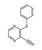 3-phenylthiopyrazinecarbonitrile结构式