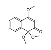 1,1,4-trimethoxynaphthalen-2(1H)-one结构式