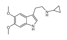 1H-Indole-3-ethanamine, N-cyclopropyl-5,6-dimethoxy-结构式