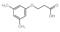 3-(3,5-dimethylphenoxy)propanoic acid结构式