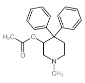 3-Piperidinol,1-methyl-4,4-diphenyl-, 3-acetate Structure
