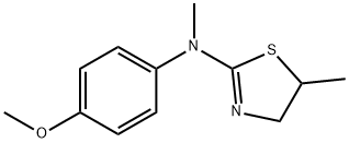 2-Thiazolamine, 4,5-dihydro-N-(4-methoxyphenyl)-N,5-dimethyl- Structure