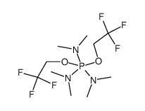 bis(2,2,2-trifluoroethoxy)tris(dimethylamino)phosphorane Structure