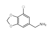 7-CHLORO-1,3-BENZODIOXOLE-5-METHANAMINE structure