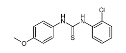 N-(2-chloro-phenyl)-N'-(4-methoxy-phenyl)-thiourea结构式