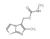 (7-methyl-4-thia-1,6-diazabicyclo[3.3.0]octa-2,5,7-trien-8-yl)methyl N-methylcarbamate structure