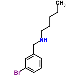 N-(3-Bromobenzyl)-1-pentanamine结构式