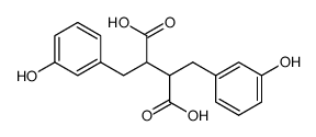 (+/-)-2,3-bis-(3'-hydroxybenzyl)-succinic acid结构式