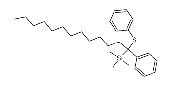 1-phenyl-1-phenylthio-1-trimethylsilyltridecane结构式
