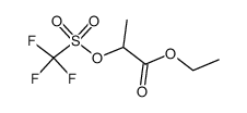 ETHYL L-2-((TRIFLUOROMETHYLSULFONYL)OXY)PROPIONATE结构式