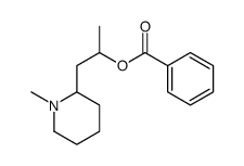 1-(1-methylpiperidin-2-yl)propan-2-yl benzoate结构式