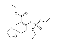 ethyl 8-((diethoxyphosphoryl)oxy)-1,4-dioxaspiro[4.5]dec-7-ene-7-carboxylate Structure