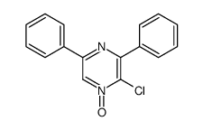 2-chloro-1-oxido-3,5-diphenylpyrazin-1-ium结构式