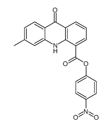 p-nitrophenyl 3-methyl-9-oxoacridan-5-carboxylate Structure