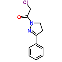 1-(chloroacetyl)-3-phenyl-4,5-dihydro-1H-pyrazole Structure