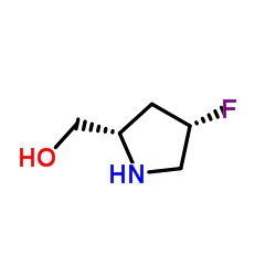 [(2S,4S)-4-Fluoro-2-pyrrolidinyl]methanol结构式
