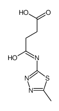 4-[(5-methyl-1,3,4-thiadiazol-2-yl)amino]-4-oxobutanoic acid Structure