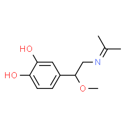 Pyrocatechol, 4-[2-(isopropylideneamino)-1-methoxyethyl]- (8CI)结构式