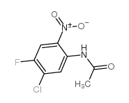 5'-氯-4'-氟-2'-硝基乙酰苯胺结构式