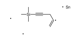 trimethyl(4-trimethylstannylpent-4-en-1-ynyl)silane结构式