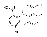 4-chloro-3',6'-dimethyl-2,2'-iminodibenzoate结构式